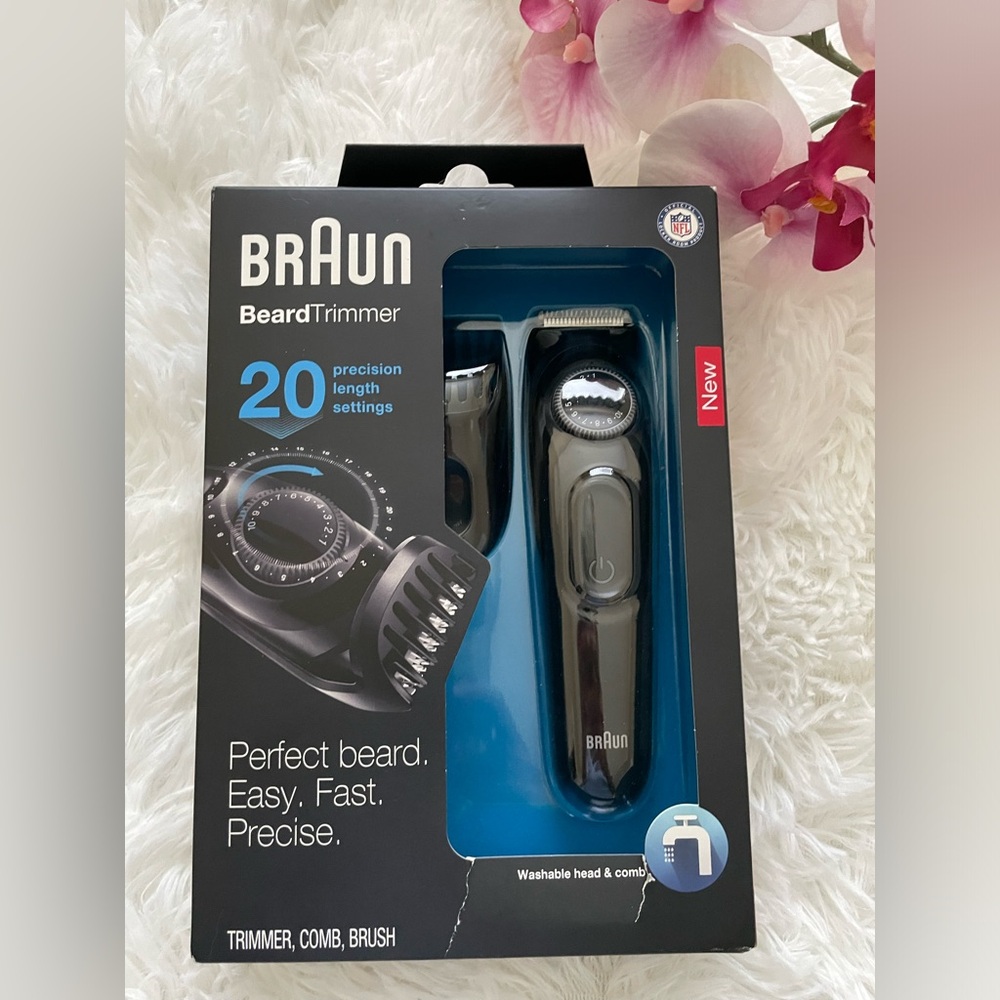 Braun beard trimmer easy , fast & precise